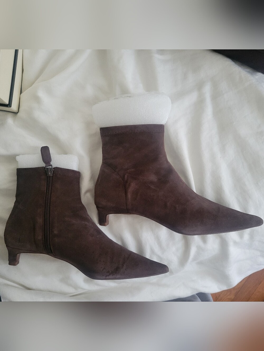 Brown Suede Senso Ankle Boots